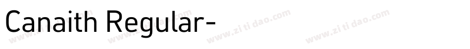 Canaith Regular字体转换